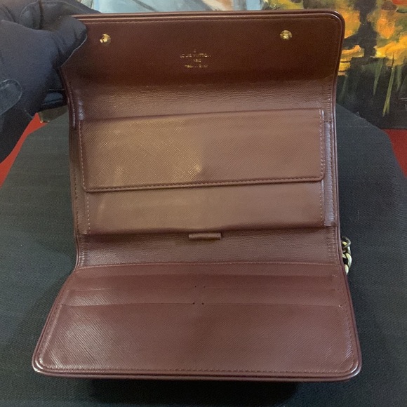 RED LOUIS VUITTON MINI LIN - CHAIN SOLD SEPARATELY - Picture 4 of 8